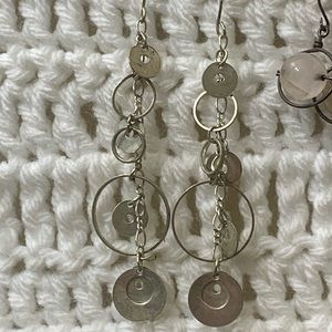 Gunmetal chain earrings